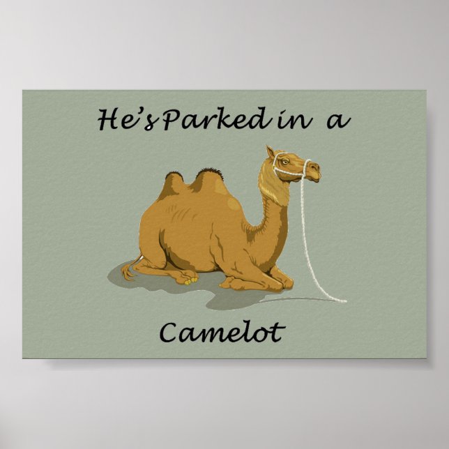 Camel Camelot Spaß Poster (Vorne)