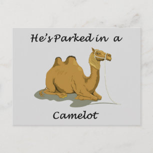 Camel Camelot Spaß Postkarte