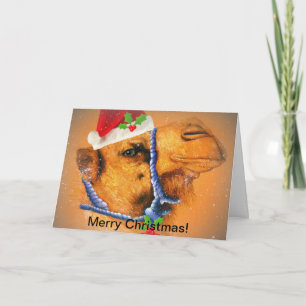 Camel Christmas Card Feiertagskarte