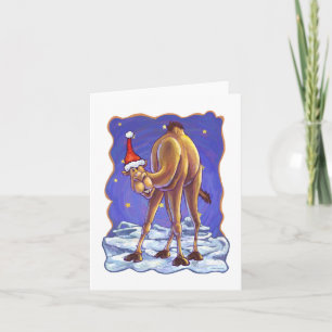 Camel Christmas Feiertagskarte
