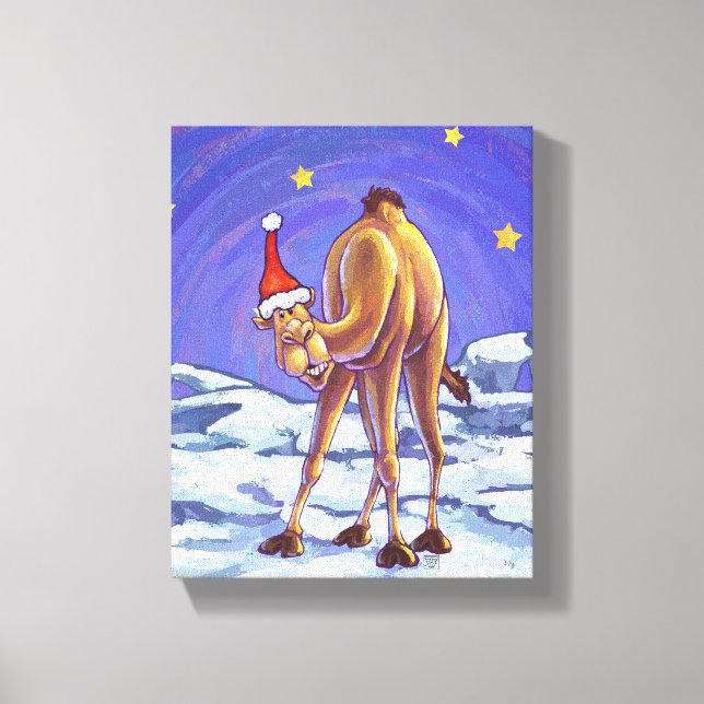 Camel Christmas Leinwanddruck (Vorderseite)