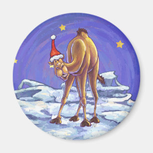 Camel Christmas Magnet