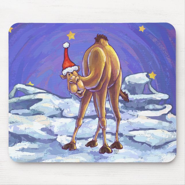 Camel Christmas Mousepad (Vorne)