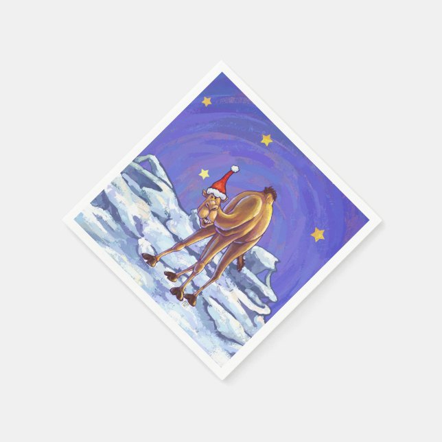 Camel Christmas Serviette (Ecke)