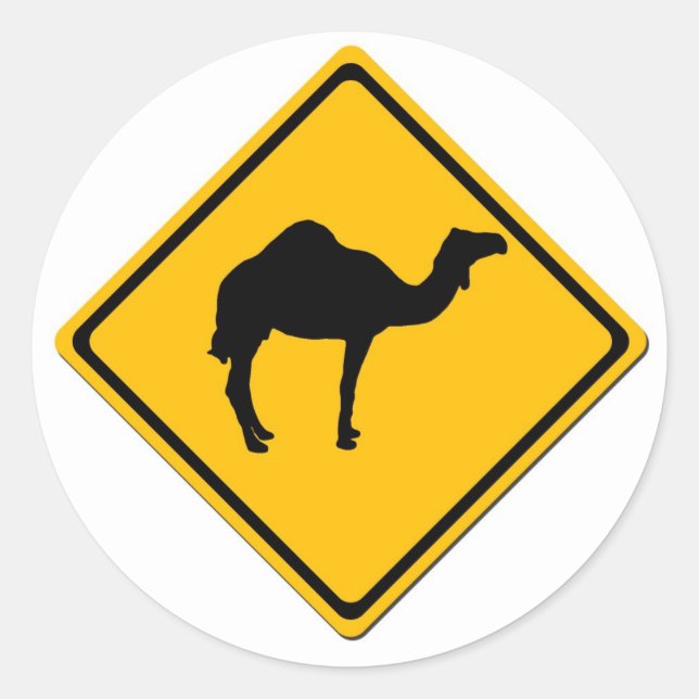 Camel Crossing Sticker (Vorderseite)