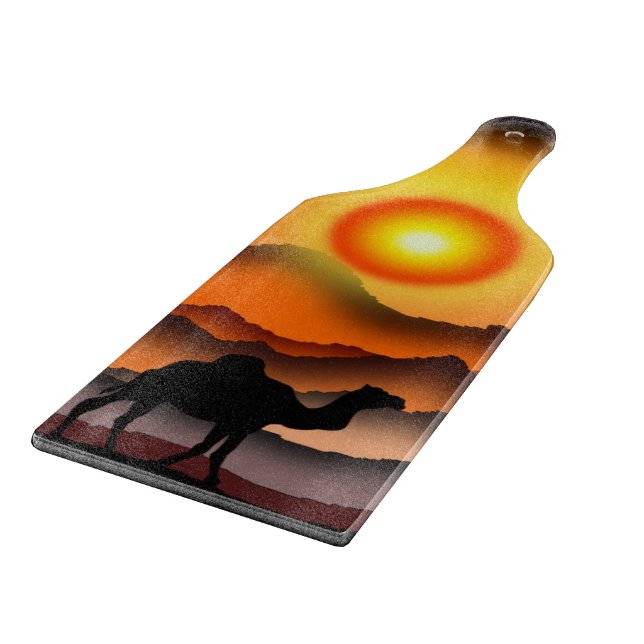 Camel Cutting Board - Malerdesign Schneidebrett (Ecke)