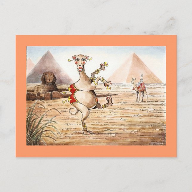 Camel Dance Postcard Postkarte (Vorderseite)