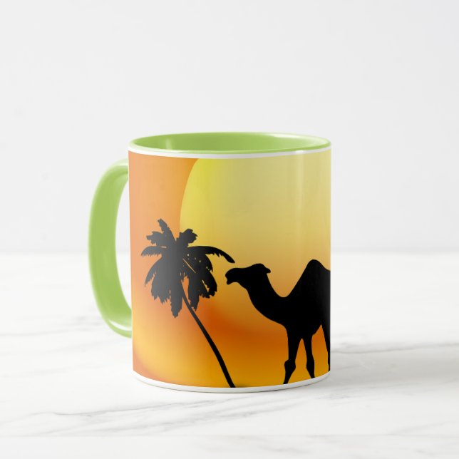 Camel & Desert-Tasse Tasse (Vorderseite Links)