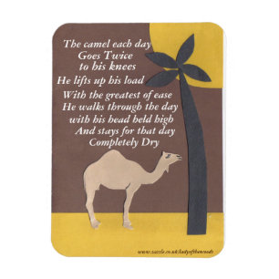 Camel Gedicht Magnet