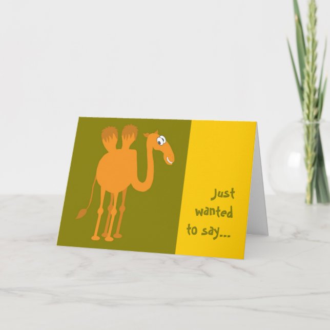 Camel Greeting Card Karte (Vorderseite)