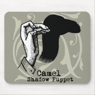 Camel Hand Puppet Shadow Games Vintag Mousepad