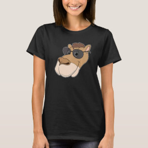 Camel Head Sonnenbrille Hump Shadow Desert Zoo Ani T-Shirt