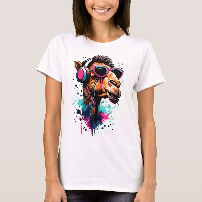 Camel Head T - Shirt - Dromedary Colorful (Vorderseite)