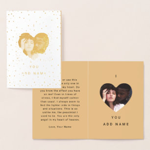 Camel I Liebe You Luxus Foto Text Valentines Folienkarte