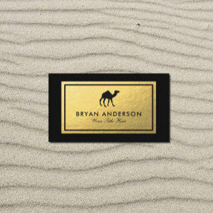 Camel - Imitate Gold Foil Business Card Visitenkarte