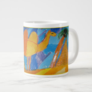 Camel Kunst von Kindern Jumbo-Tasse