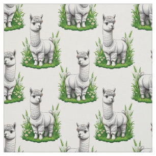 Camel Lama Alpaca Muster Design Stoff