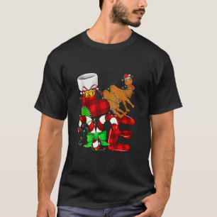 Camel Lover Christmas Camel Tragend Weihnachtsmann T-Shirt