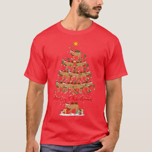 Camel Lover Matching Santa Bactrian Camel Christma T-Shirt