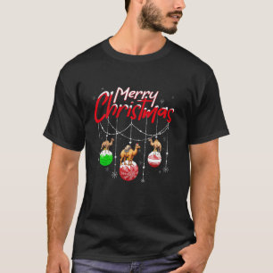 Camel Lover Xmas Ornament Santa Camel Weihnachten T-Shirt