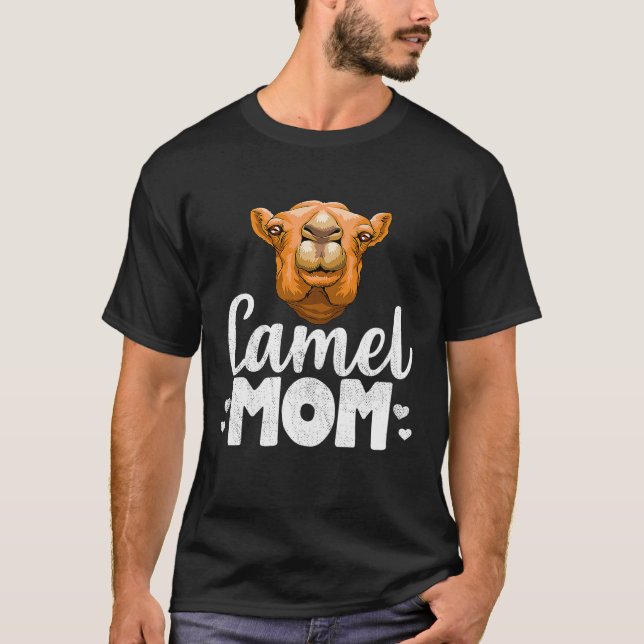 Camel-Mama-Wüstentier T-Shirt (Vorderseite)