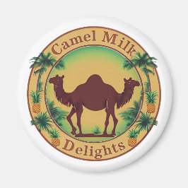 Camel Milk Delights-Tropical Camel Palm Pineapple Magnet