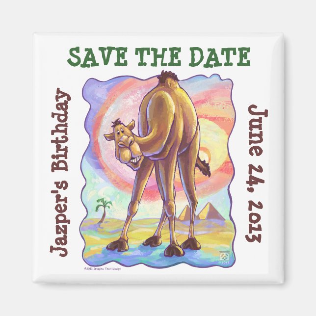 Camel Party Centre Magnet (Vorne)