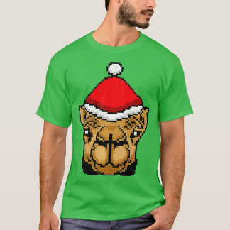 Camel Pixated Christmas Funny Camel Xmas Premiu T-Shirt