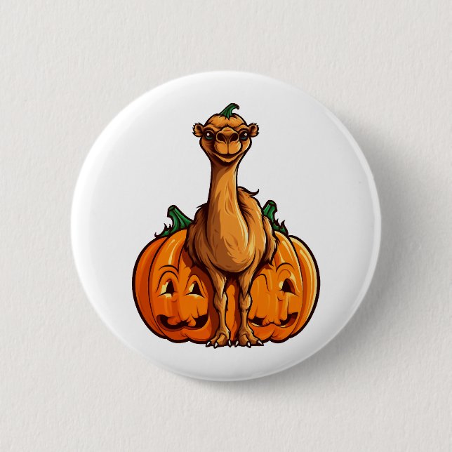 Camel Pumpkin Lazy Halloween-Party Kostüme Kinder Button (Vorderseite)