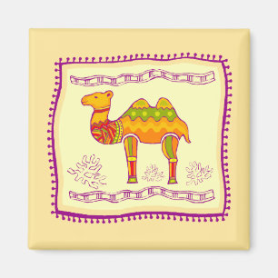 Camel Quilt Magnet