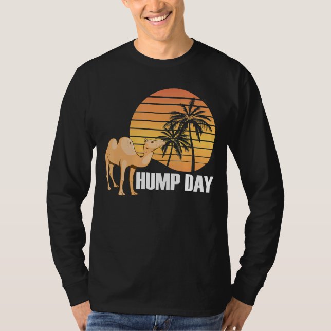 Camel Retro Sunset Hump Day T-Shirt (Vorderseite)