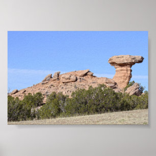 Camel Rock, New Mexico Poster