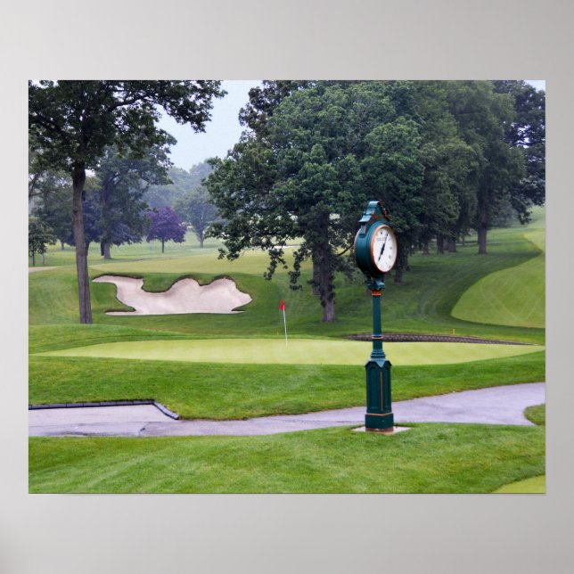 Camel Sand Trap, Medinah, Illinois, Golfplatz Poster (Vorne)