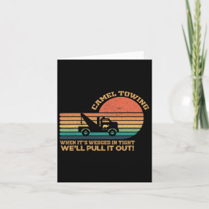 Camel Schlepp Retro Erwachsene Humor Sprichwort Fu Karte