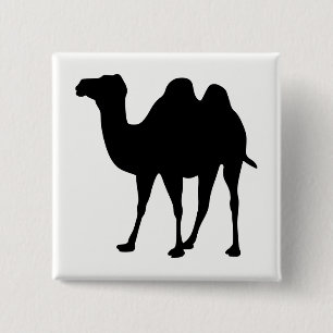 Camel Silhouette Button