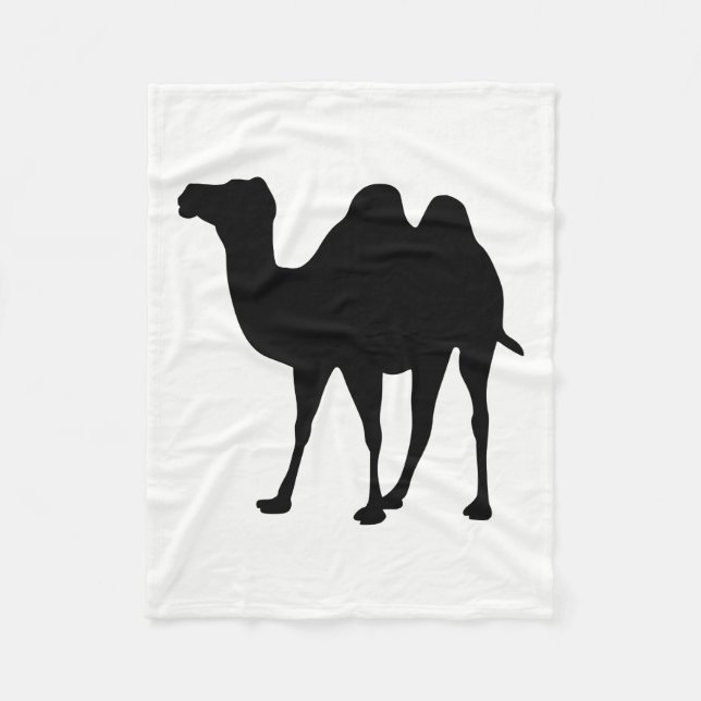 Camel Silhouette Fleecedecke (Vorderseite)