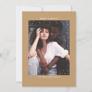 Camel Snowfall Frohe Weihnachten mit Foto Einladung