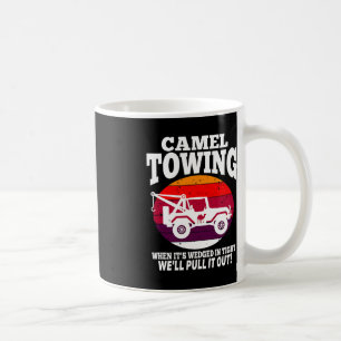 Camel Towing Fun Retro Camel Towing Fun Halloween Kaffeetasse