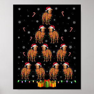 Camel Weihnachtsmannmütze Xmas Lights Männer Weihn Poster
