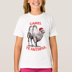 Camel Ye Faithful Fun Pub Holiday Design T-Shirt