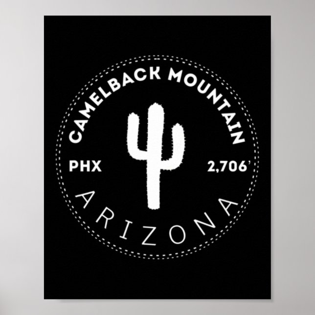 Camelback Mountain - Phoenix Arizona Klettern und  Poster (Vorne)