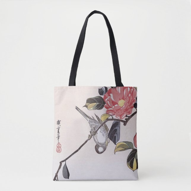 Camelia und Uso, Hiroshige, Ukiyo-e (Vorderseite)
