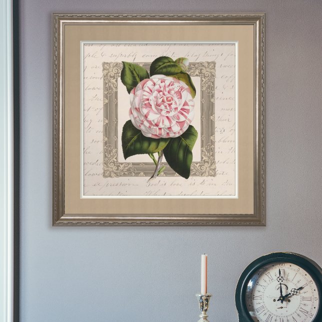 Camellia Chateau Chic Vintag Botanisch Poster (Von Creator hochgeladen)