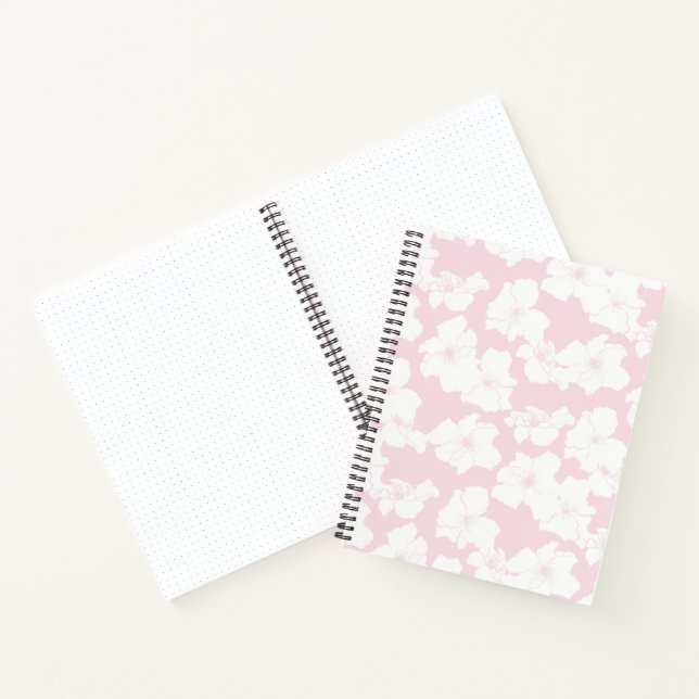 Camellia Floral Bullet Journal - Blush Notebook Notizbuch (Innenseite)