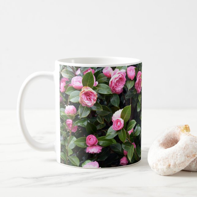 Camellia Flowers Kaffeetasse (Mit Donut)
