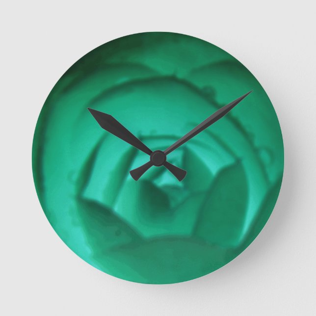 Camellia Hypnotic Wall Clock Runde Wanduhr (Vorderseite)