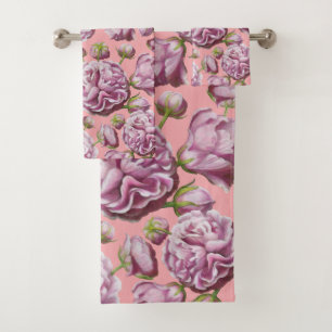 Camellia Rose Garden Blume Badetuch Set