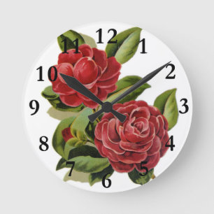 Camellia Wall Clock Runde Wanduhr