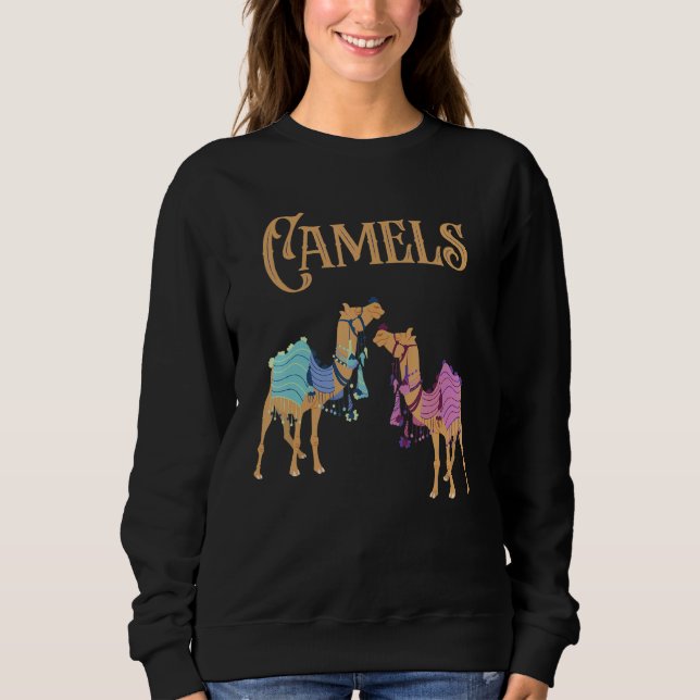 Camels Desert Animal Camel Sweatshirt (Vorderseite)