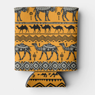 Camels Illustration Nahtloses Muster. Dosenkühler